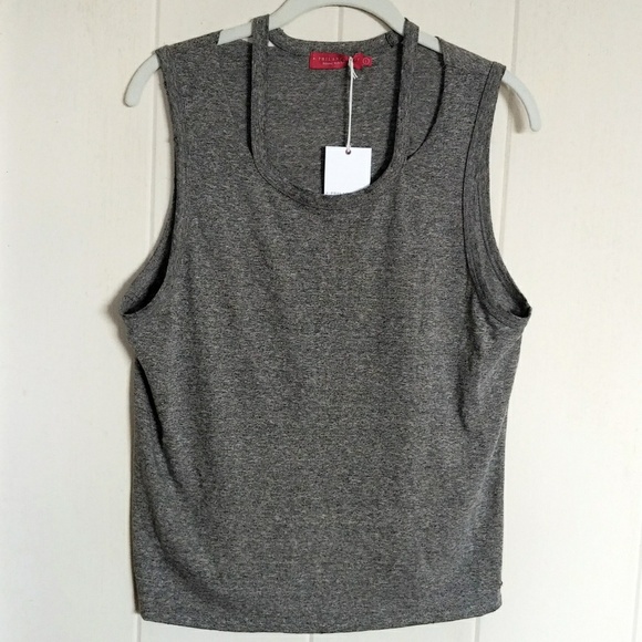 n:PHILANTHROPY Tops - n: PHILANTHROPY Distressed😩 Heather Grey Tank